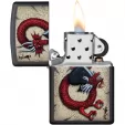 Zippo Dragon Ace Lighter lights ZO08716