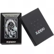 Zippo Skull Clock Design Lighter lights ZO08846