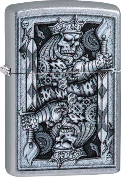 Zippo Steampunk King Spade Lighter lights ZO09085