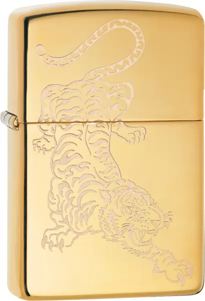 Zippo Tiger Design Lighter lights ZO09138