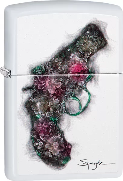 Zippo Spazuk Flower Pistol Lighter lights ZO09211
