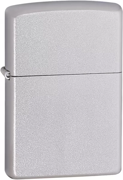 Zippo Satin Chrome Lighter Lifetime Guarantee 10205