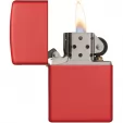 Zippo Classic Lighter Red Matte lights ZO10233
