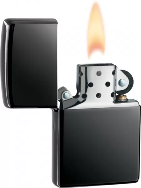 Zippo 10253 Lighter Translucent Black Ice Coating