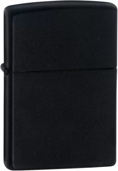 Zippo Black Matte lights 10270