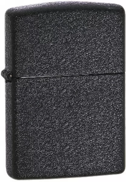 Zippo Black Crackle Effect Windproof Lighter ZO10680