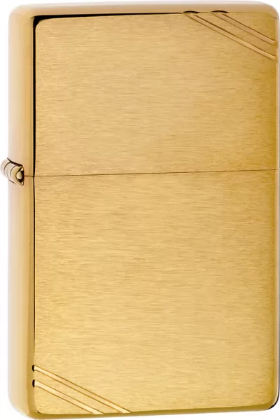 Zippo Vintage with Slashes Brass lights ZO11240
