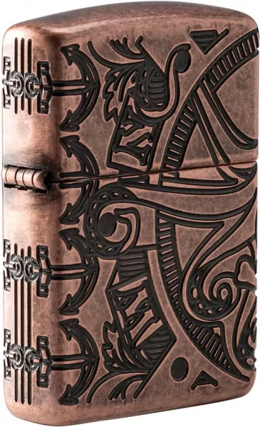 Zippo Nautical Scene Lighter lights ZO11328