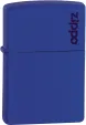 Zippo logo lighter (ZO11344) in Royal Blue