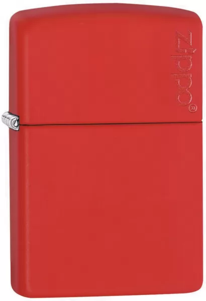Zippo Zippo Logo Red Matte lights ZO11345