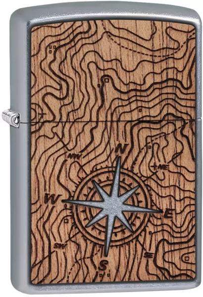 Zippo WoodChuck Compass Lighter lights ZO11464