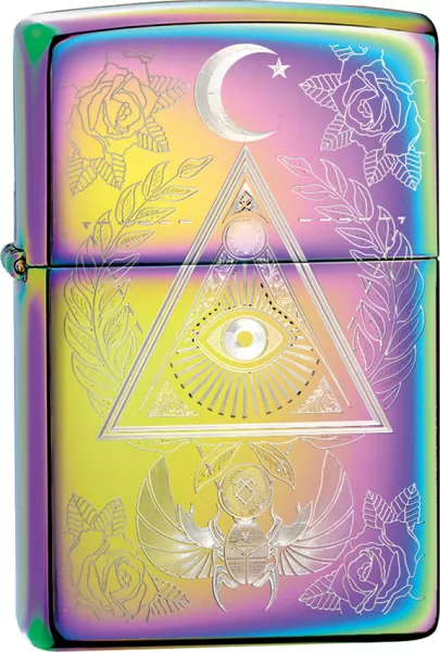Zippo Eye Of Providence Lighter lights ZO11476