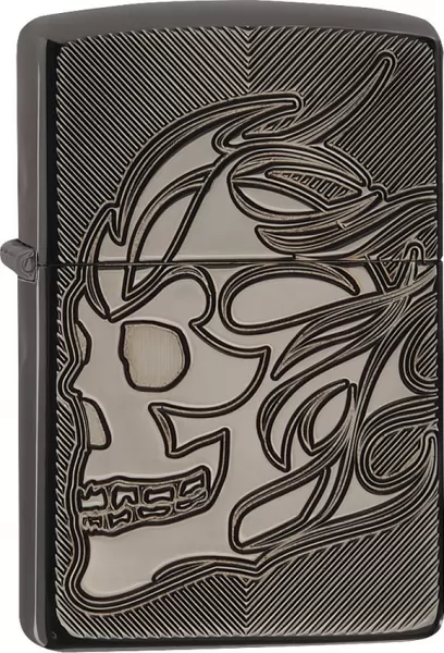 Zippo Armor Skull lights ZO11748