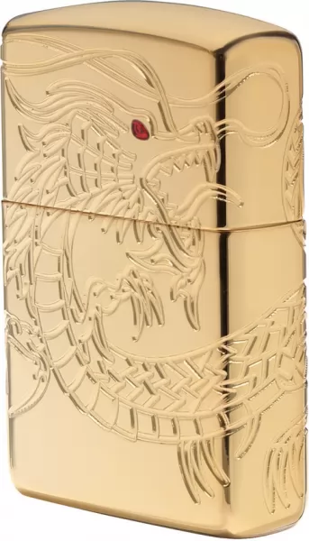 Zippo Armor Asian Dragon lights ZO11797
