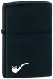 Pipe Lighter Black Matte White Pipe Image ZO11800 