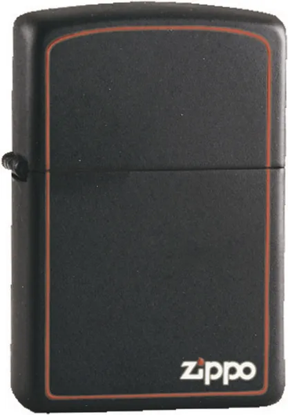 The Zippo Logo ZO11950 Black Matte Finish