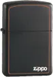 The Zippo Logo ZO11950 Black Matte Finish