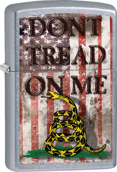 Gadsden Flag 'Don't Tread On Me' Zippo Lighter – Patriotic American Design