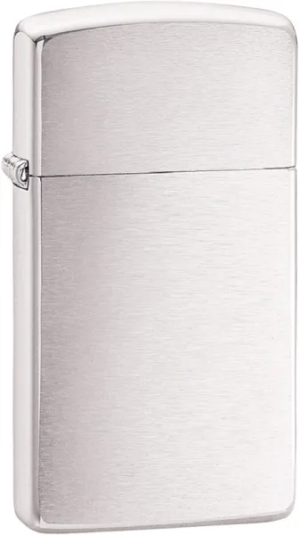 Zippo ZO13008 Slim Lighter Brushed Chrome Finish