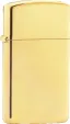 Zippo 13290 Slim Lighter Polished Brass Windproof