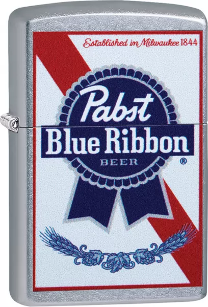Zippo Pabst Blue Ribbon Lighter lights ZO13424