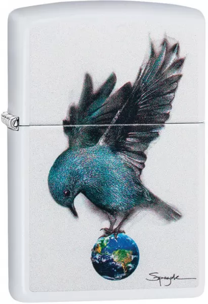 Zippo Spazuk Blue Bird Lighter lights ZO13725