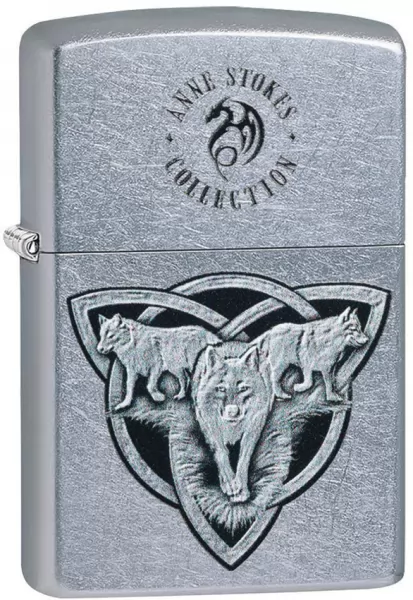 Zippo Anne Stokes Wolf Trin Lighter lights ZO13754