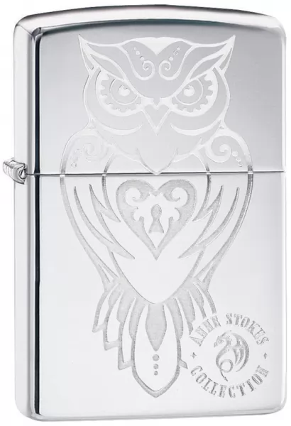 Zippo Anne Stokes Owl Lighter lights ZO13755
