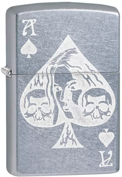 Zippo Death Card Lighter lights ZO14063