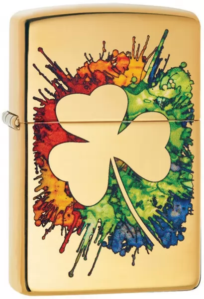 Zippo Graffiti Clover Lighter lights ZO14090