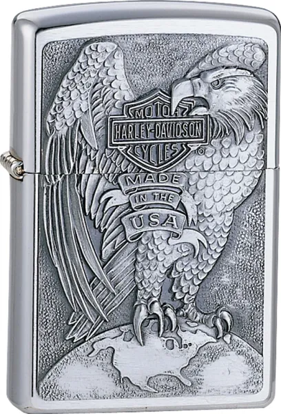 The Zippo Harley (model ZO14231) Brushed Chrome