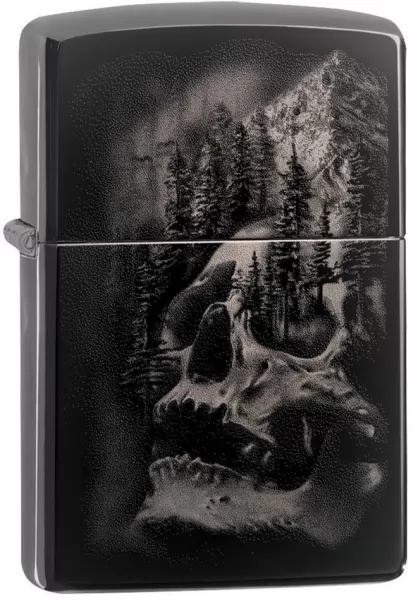 Zippo Skull Mountain Lighter lights ZO14240