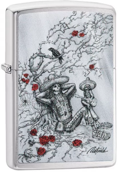 Zippo Rietveld Skull Lighter lights ZO14289