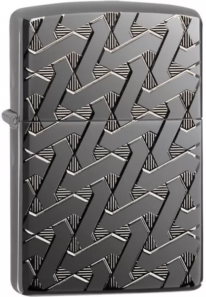Zippo Armor Geometric Weave Lighter lights ZO14415