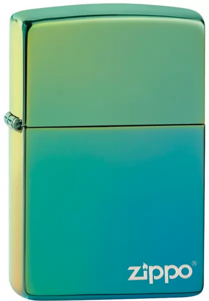 Zippo Classic Logo Teal lights ZO14949