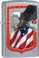 Zippo Eagle and Flag Border Lighter - ZO15227