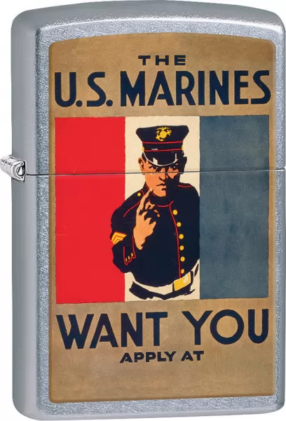 Zippo USMC Lighter lights ZO15272