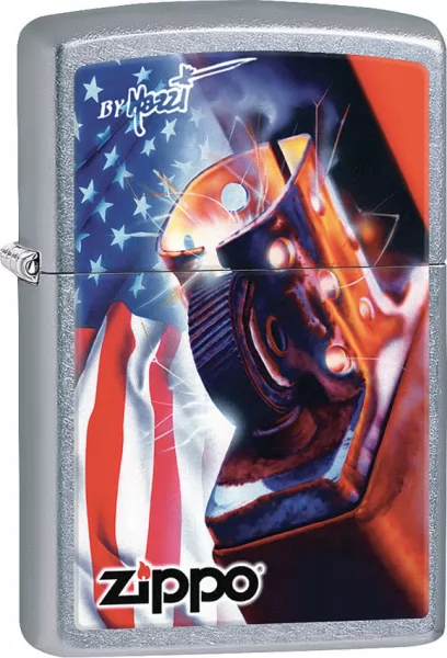Zippo Mazzi Flag Lighter lights ZO15278