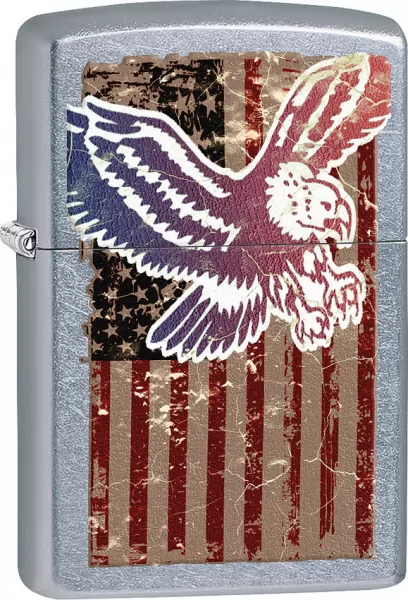 Zippo US Flag-Eagle Lighter lights ZO15289