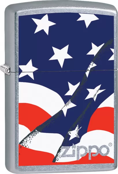 Zippo Wavy Flag Lighter lights ZO15305