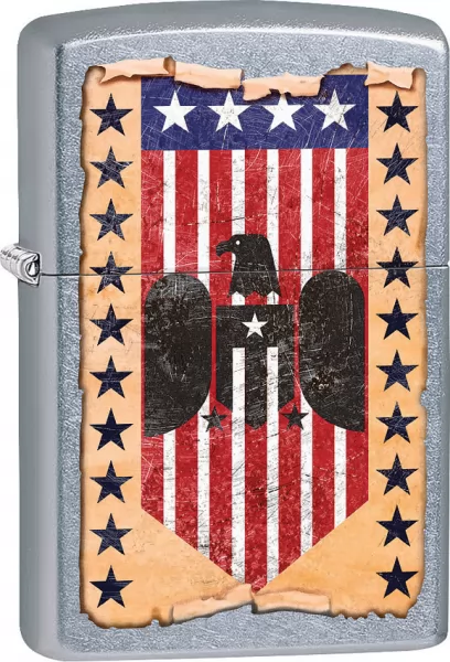 Zippo Patriotic Design Lighter lights ZO15329