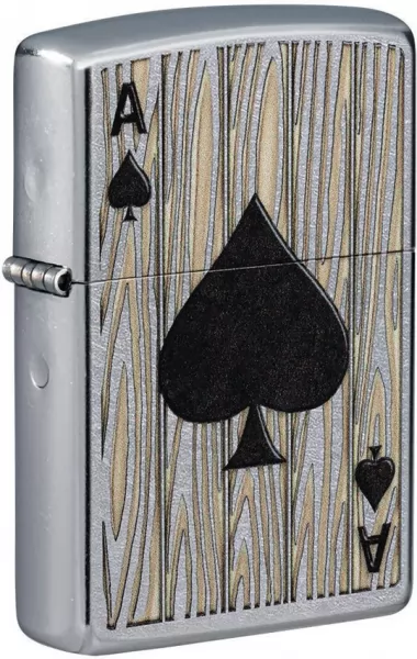 Zippo Ace of Spades Lighter lights ZO16604