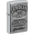 Zippo Jim Beam Pewter Logo Lighter ZO16928 Chrome