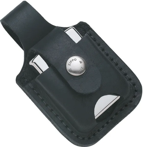 Zippo Lighter Pouch Black Leather lights 17012