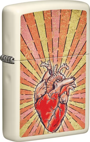 Zippo Heart Design Lighter lights ZO19842