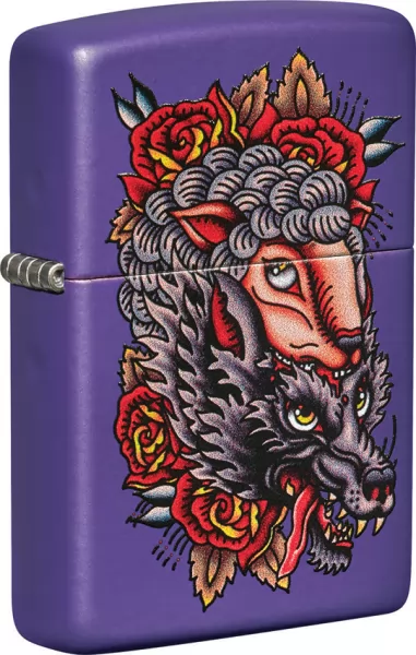 Zippo Wolf Lighter lights ZO19877