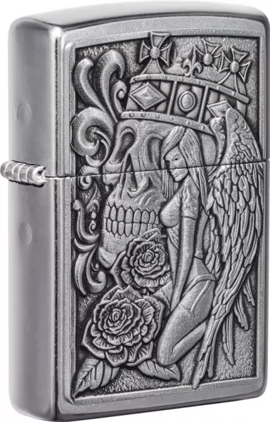 Zippo Skull And Angel Lighter lights ZO19938