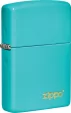 Zippo Classic Flat Turquoise Logo - ZO19992