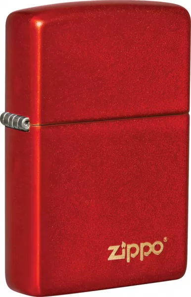 Zippo Classic Metallic Red Logo lights ZO20433