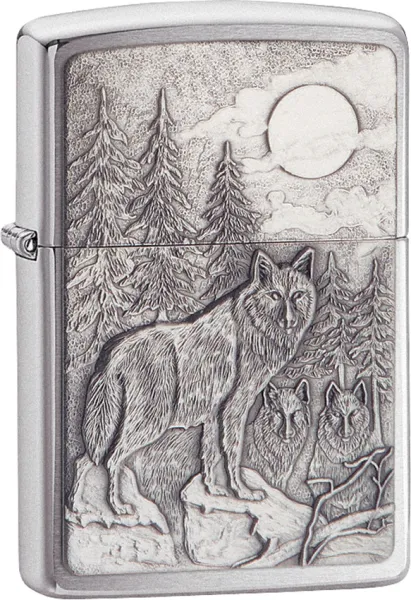 Zippo Timberwolves Chrome Windproof Lighter ZO20855